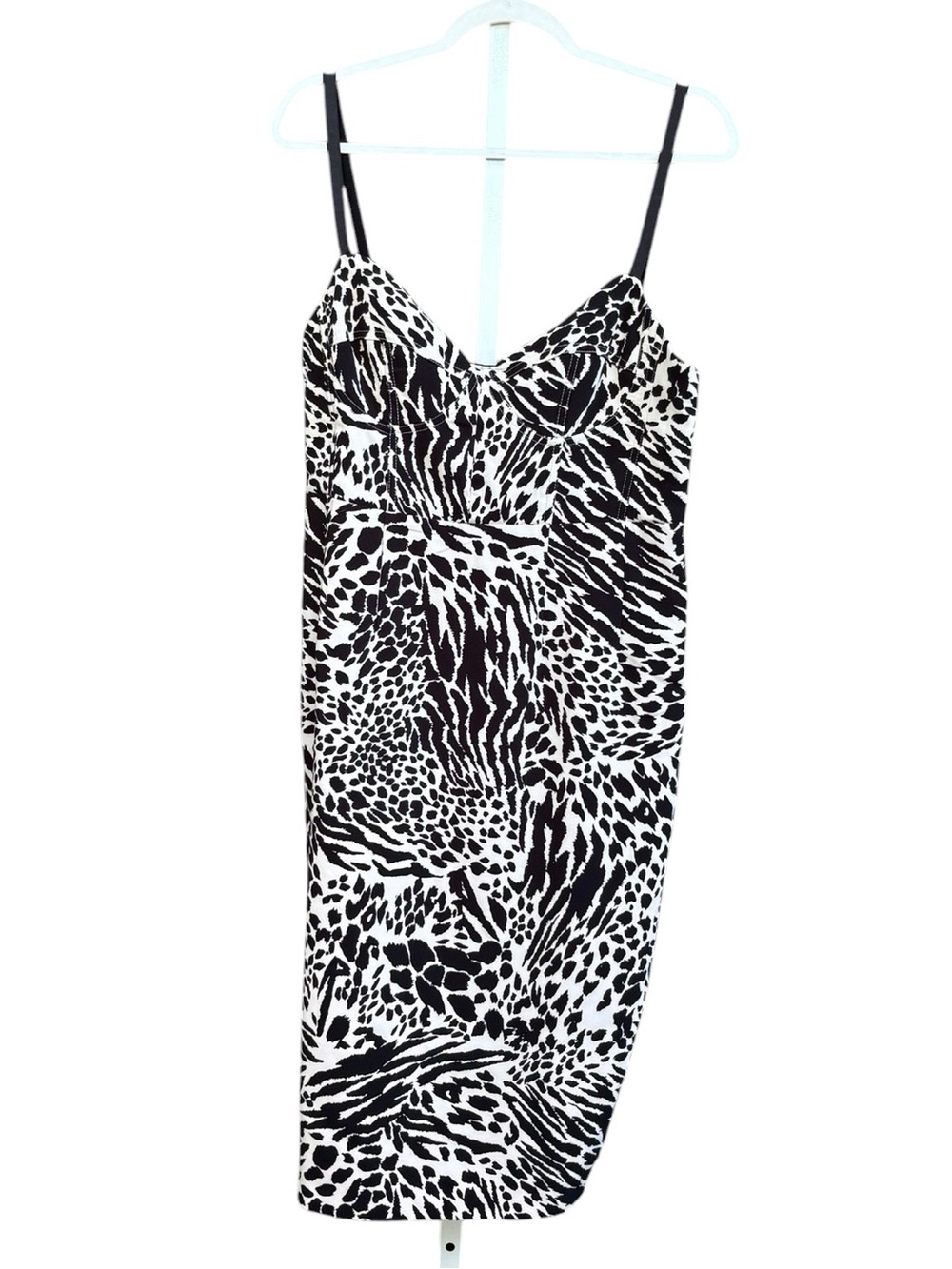 Sergio Hudson x Target Animal Print Bustier Midi Dress Size L